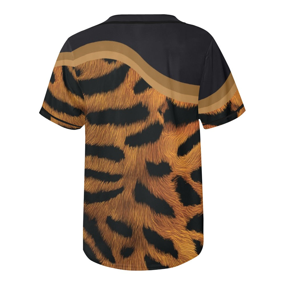 Tiger Men's All Over Print Baseball Jersey (T50)