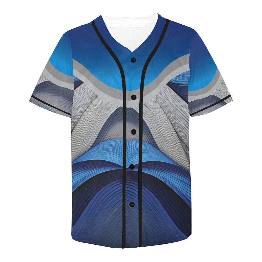 Blue Ribbon Men's All Over Print Baseball Jersey (T50)