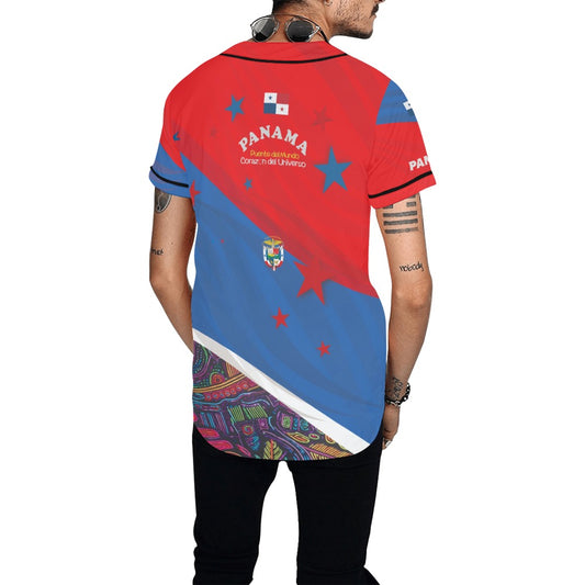 Panama Mola Men's All Over Print Baseball Jersey (T50)