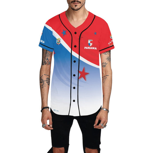 Panama Gradient Men's All Over Print Baseball Jersey (T50)