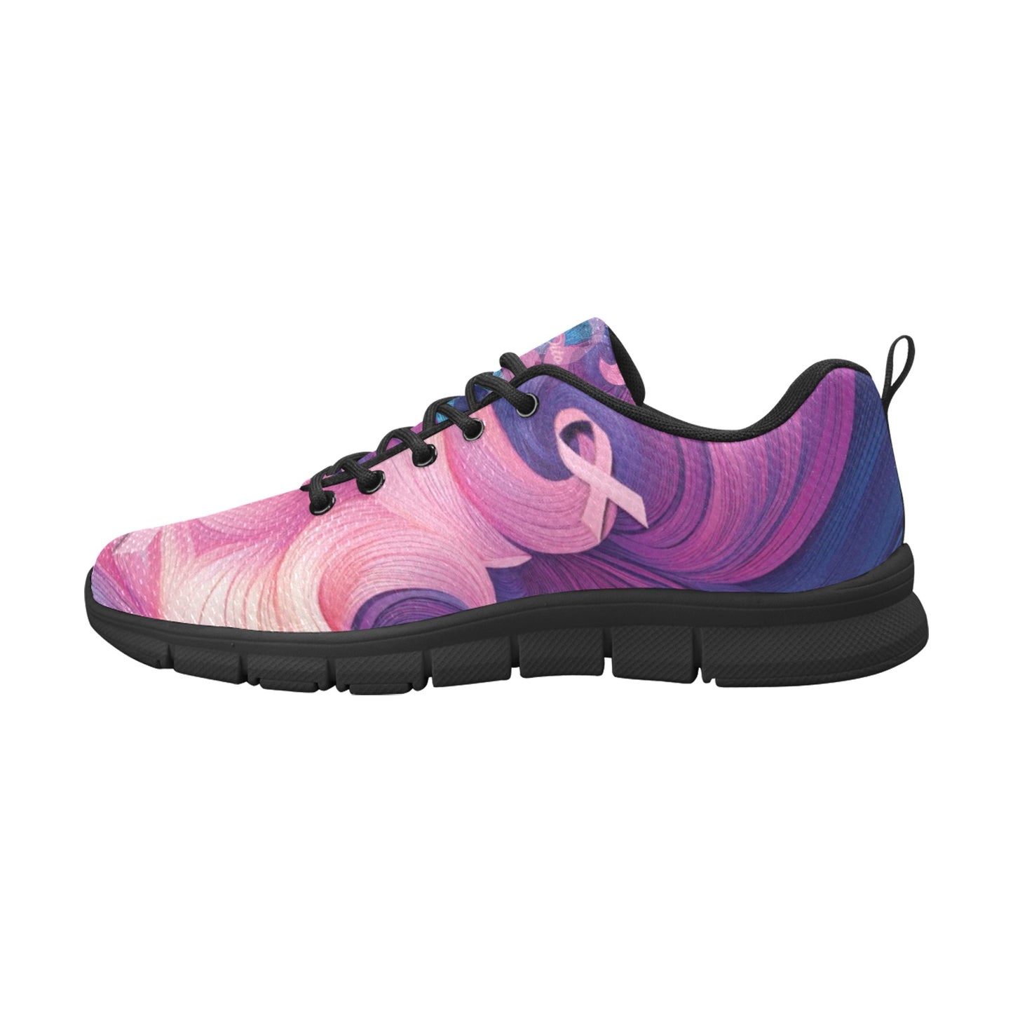 Awareness Blue Pink Men's Breathable Sneakers (Model 055)